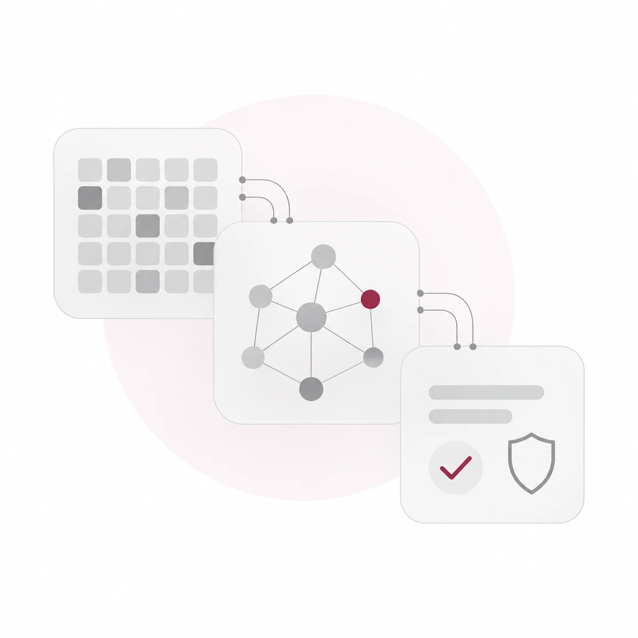 Machine learning workflow connecting business data to predictive analytics dashboards
