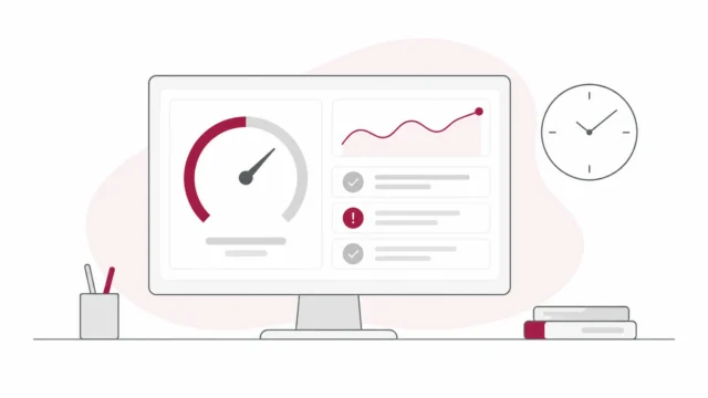 Real-time performance monitoring dashboard with trends, metrics and alerts