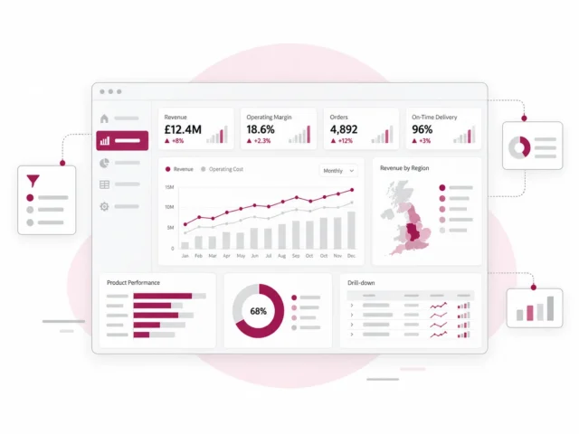 Business intelligence data analysis for identifying patterns and exceptions