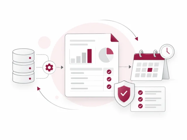 Automated business intelligence reporting and verified information workflow