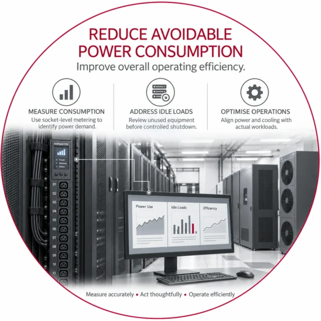 Smart data centre power management for better infrastructure performance